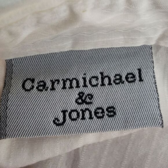 Carmichael And Jones Womes Long Sleeve Ruffle Hidden Button Top Size Small - Picture 7 of 7